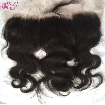 

QDKZJ 13X4 Brazilian Body Wave Lace Frontal Closure Bleached Knots Virgin Human Hair Full Lace Frontal Piece Baby Hai