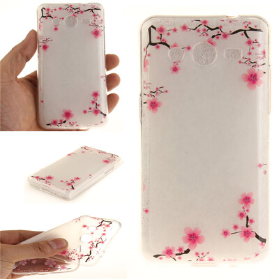 

Up&down plum blossom Pattern Soft Thin TPU Rubber Silicone Gel Case Cover for SAMSUNG GALAXY Core 2G355H