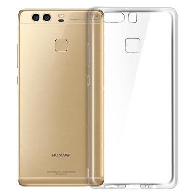 

Longer LONGER Huawei P9 thin phone shell TPU silicone soft shell protective cover for Huawei P9 transparent white