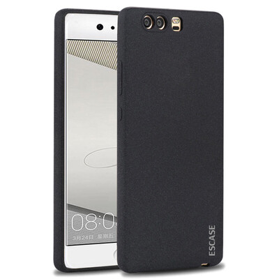 

ESCASE Huawei P10 PLUS phone shell Huawei mobile phone soft shell scratch scrub feel all-inclusive protective shell gentleman black