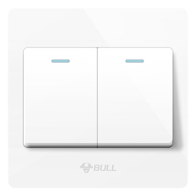 

Bull BULL switch socket G07 series two open single control switch 86 type panel G07K211Y white