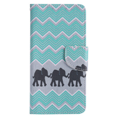 

Elephant Design PU Leather Flip Cover Wallet Card Holder Case for SAMSUNG J7Prime