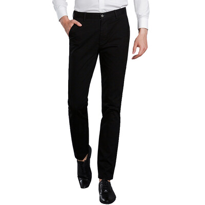 

Юй Чжаолинь случайные брюки мужские деловые хлопок прямые мужские случайные удобные брюки YZL005 черный 30