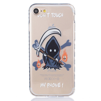 

Grim Reaper Pattern Soft Thin TPU Rubber Silicone Gel Case Cover for IPHONE 7