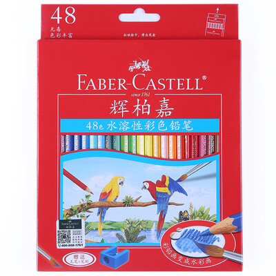 

Фабер (Faber-Castell) 114462 растворим цвета свинец / цветной карандаш / цвета свинец 12 цвета костюма (дар щетка)