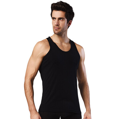 

Heng Yuan Xiang ZC-303 Men&39s Vest Cotton Black Men&39s tight-fitting short-sleeved sweater sweater sports hurdles underwear men&39s self-elastic stretch shirt 175100 XL