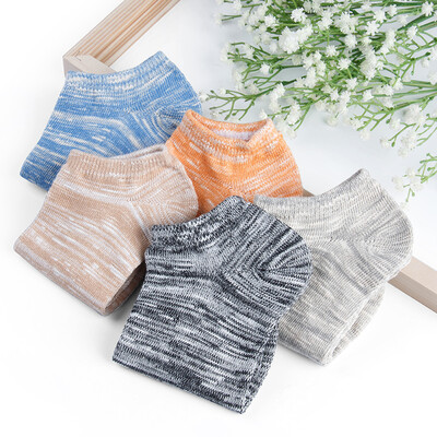 

Jingdong supermarket Yu Zhaolin socks men&women leisure cotton socks women&39s socks spring&summer fashion stripes stitching sports boat socks five pairs of uniforms