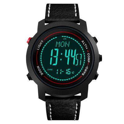 

Bo wheel (BOZLUN) smart watch outdoor sports step pressure high pressure compass multi-function watch MG03 black black belt