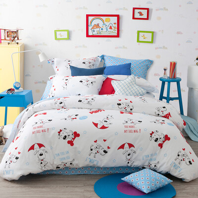 

Dohia Bedding Set Cotton Twill Cartoon Children&39s Bed Set 4pcs 15m Bed Cool Leather 200x230cm