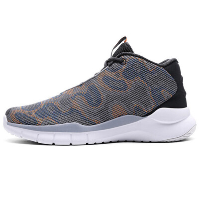 

ANTA Мужская обувь 91711115-3 модная культура баскетбольная обувь высокая помощь камуфляж летная спортивная обувь туман серый / замок серый / флуоресцентная технология оранжевый 42