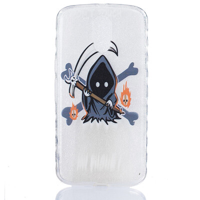 

Grim Reaper Pattern Soft Thin TPU Rubber Silicone Gel Case Cover for Moto G4G4 Plus