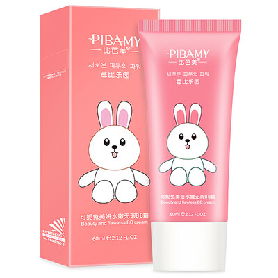 

Than Bamei BIBAMEI Barbie Park can be Ni rabbit beauty Yan supple BB cream 60ml natural naked nude makeup concealer moisturizing protection