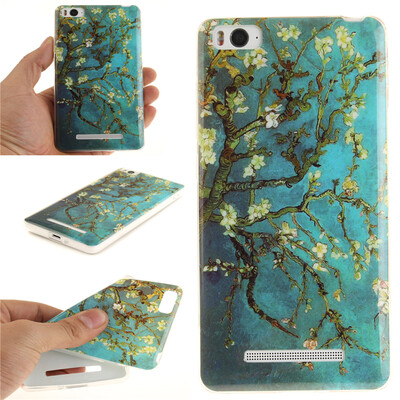 

Apricot tree Pattern Soft Thin TPU Rubber Silicone Gel Case Cover for XIAOMI 4C/4I