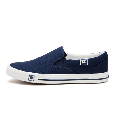 

Back force warrior men&women spring&summer new canvas shoes men&women low to help couples small white shoes a pedal leisure shoes students flat floor shoes canvas shoes WXY-903T navy 40