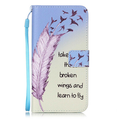 

Перья и птицы Дизайн Кожа PU откидная крышка карточки бумажника держатель чехол для LG G5