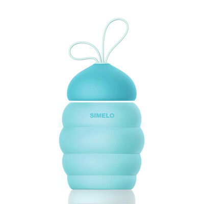 

SIMELO cup Seoul style spade small bee glass 300ml blue