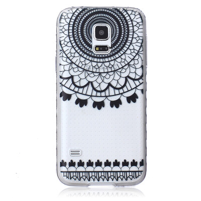 

Black wind chimes Pattern Soft Thin TPU Rubber Silicone Gel Case Cover for SAMSUNG GALAXY S5 Mini