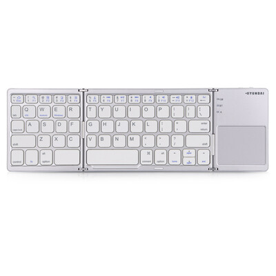 

Hyundai (HYUNDAI) HY-K580W multi-platform ultra-thin portable three folding touchpad Bluetooth wireless keyboard white