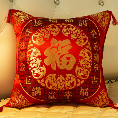 

Fang Fang FANROL Home Cloth China Wind Pillow Sofa Cushion Office Pillow With Core Cushion Cover Pillow Pillow