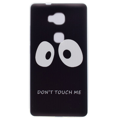 

Do not touch me Pattern Soft Thin TPU Rubber Silicone Gel Case Cover for Huawei Honor 5X