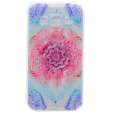 

Magic flower Pattern Soft Thin TPU Rubber Silicone Gel Case Cover for Samsung Galaxy J3