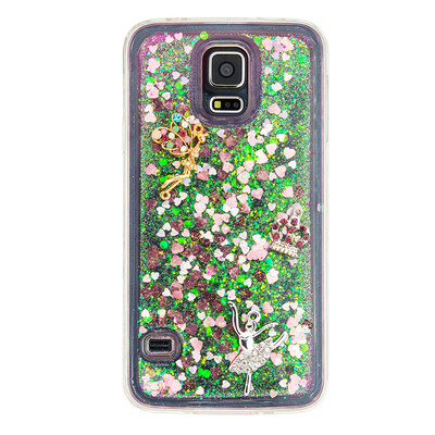 

Динамический Quicksand Блеск наливные Мягкая ТПУ чехол для SAMSUNG S5