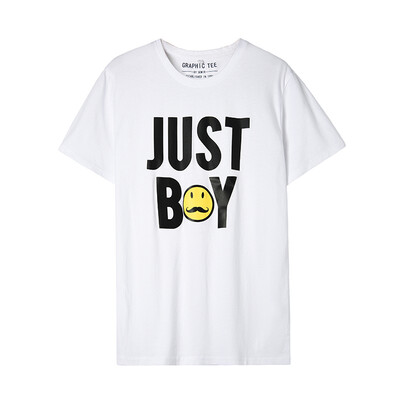 

Semir Semir Футболка мужская с коротким рукавом печати сострадательный выражение личности 12216001028 отбеливателя L футболку студентов