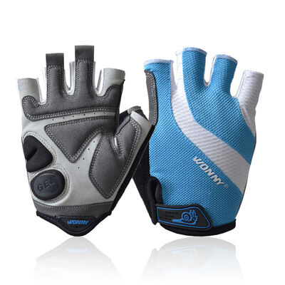 

Snail WONNY ZX-002 bike riding gloves half men&women sports gloves sky blue L