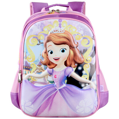 

Дисней (Disney) Sophia портфель женский 1--6 грейдеры обременяет фиолетовый мешок BP9004B