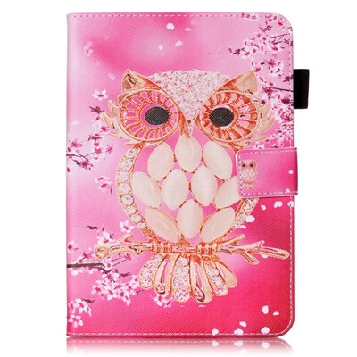 

Shell Owl Design PU Leather Flip Cover Wallet Card Holder Case for SAMSUNG T550