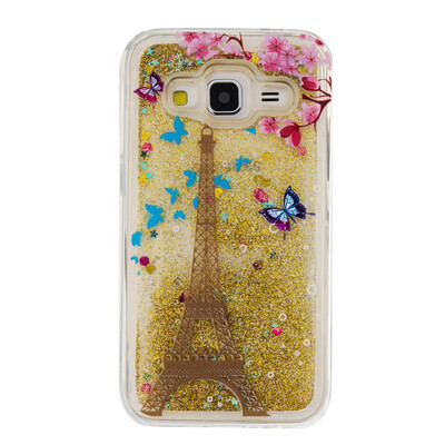 

Динамический Quicksand Блеск наливные Мягкая ТПУ чехол для SAMSUNG G530