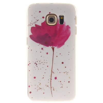

Purple orchid Pattern Soft Thin TPU Rubber Silicone Gel Case Cover for SAMSUNG GALAXY S6 Edge