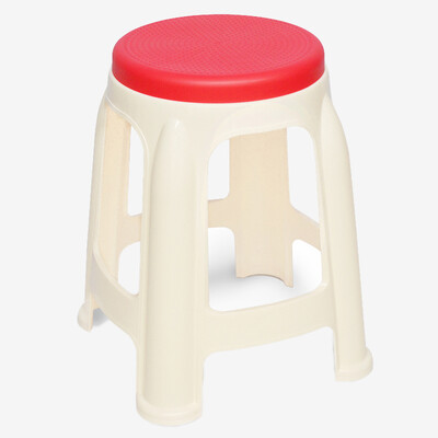 

Hua Kai Star stool thick plastic stool leisure chair round stool small board stool red
