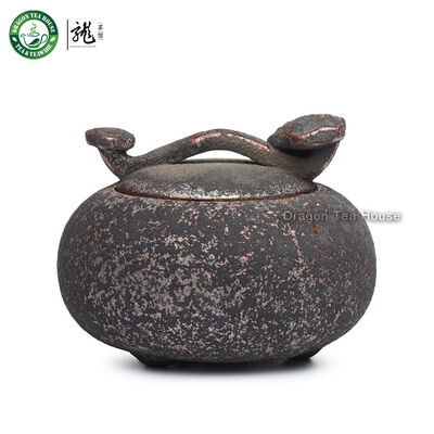 

Handmade Wood Fired Ceremic Tea Container Jar Sugar Coffee Canister Caddy 500ml