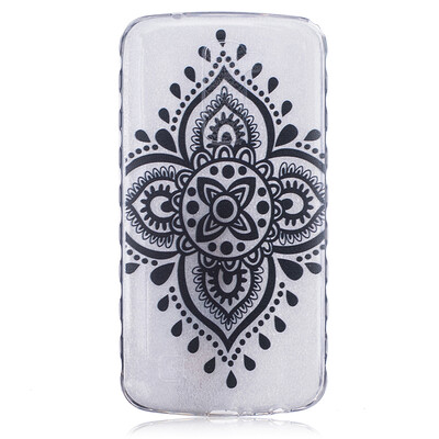 

Black Chinese knot Pattern Soft Thin TPU Rubber Silicone Gel Case Cover for LG K10