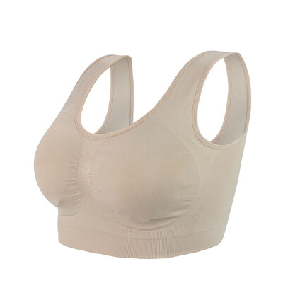 

Jingdong Supermarket] Ms. MD Sports Bra Yoga Running No Steel Circle Health Sports U Collar Underwear Skin