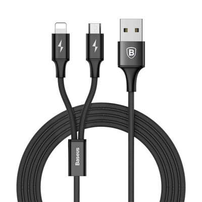 

Кабель Baseus 3-в-1 Lightning/Micro USB/Type-C для зарядки и передачи данных