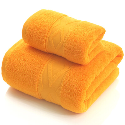

Pepsi sweet cotton towel towels 2 sets of towels adult children to increase the thickening of orange
