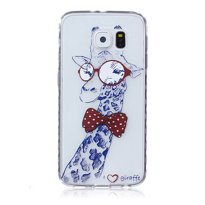 

Giraffe Pattern Soft Thin TPU Rubber Silicone Gel Case Cover for SAMSUNG GALAXY S6