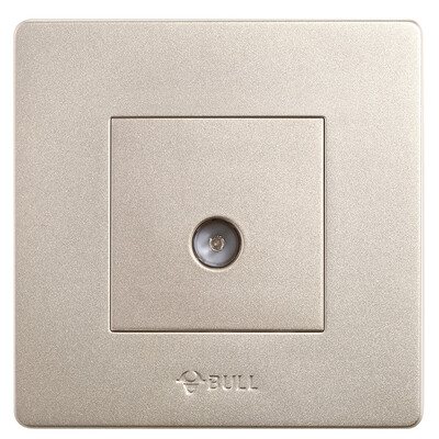 

Bull BULL switch socket G07 series a plug-in TV socket 86-type panel G07T103C U6 champagne gold