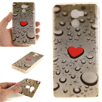 

Heart-shaped water droplets Pattern Soft Thin TPU Rubber Silicone Gel Case Cover for XIAOMi RedMi 4