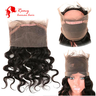 

CZ Hair 360 Lace Frontal Body Wave Natural Hairline Virgin Human Hair Brazilian Body Wave 360 Frontal Closure