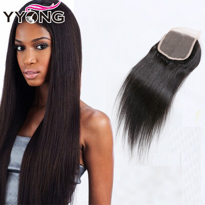 

8A Malaysian Straight Lace Closure 4X4 Cheap Virgin Human Hair Lace Closure Free Part 1Pcs Top Lace Closures Natural Color
