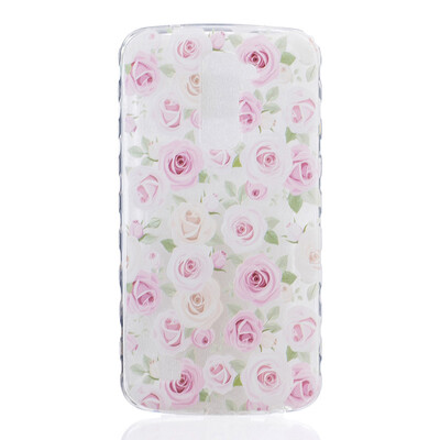 

More roses Pattern Soft Thin TPU Rubber Silicone Gel Case Cover for LG K10