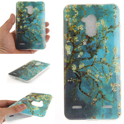 

Apricot tree Pattern Soft Thin TPU Rubber Silicone Gel Case Cover for ZTE Blade V7 Lite