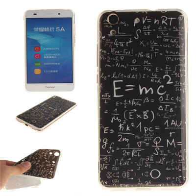 

Mathematical formula Pattern Soft Thin TPU Rubber Silicone Gel Case Cover for HUAWEI Honor 5A/Y6 II