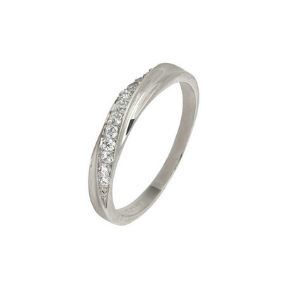 

Yoursfs® 18K White Gold Plated CZ Wedding RingsDainty Engagement Ring for Women