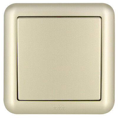 

ABB switch socket panel four open single control switch Dejing series gold AJ104-PG