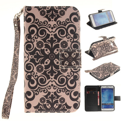 

Palace flower Design PU Leather Flip Cover Wallet Card Holder Case for SAMSUNG GALAXY J5