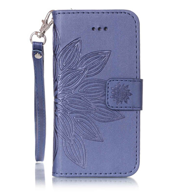 

Синий цветок дизайн искусственная кожа флип кошелек карты держатель чехол для IPHONE 7PLUS